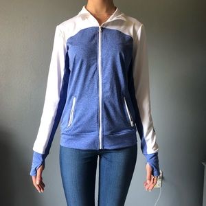 Aeropostale Blue and white athletic jacket